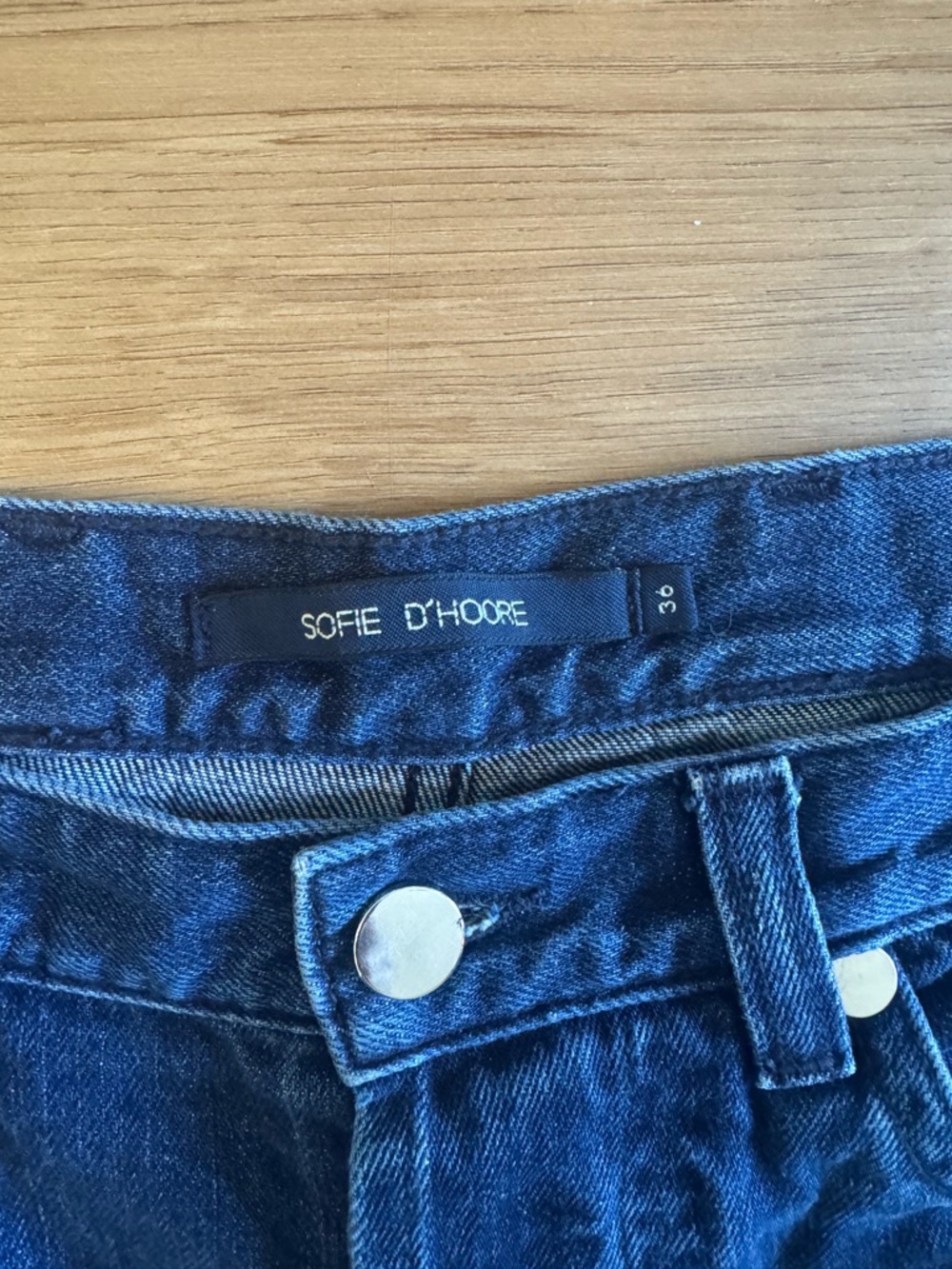 Sofie D'Hoore Dark Blue Relaxed Penny Jeans size 36 - Picture 3 of 4